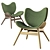 Scandi Shell Chair: Timeless Elegance 3D model small image 3