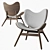 Scandi Shell Chair: Timeless Elegance 3D model small image 5