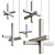 Modern LED Pendant Lamp "Cross 3D model small image 9