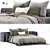 Modern Bed01 | Sleek Design, Vray Render 3D model small image 1