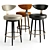 Modernize Your Space with Alter London's Linden Barstool Set 3D model small image 1