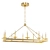 Contemporary Glass Chandelier Set 3D model small image 2