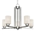 Contemporary Glass Chandelier Set 3D model small image 4