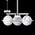 Dayana 3-Light Glass Pendant 3D model small image 4