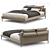 Modern Cassina L32 Moov Bed 3D model small image 2