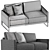 Rolf Benz Cara: Modern, Elegant Sofa 3D model small image 3