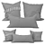 Bohemian Bliss Cushion Set 3D model small image 2