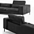 Luxury Italian Leather Sofa 3D model small image 4