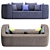 Elegant VP168 Sofa by Verpan 3D model small image 3