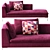 Spacious Charles Sofa Set 3D model small image 2