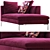 Spacious Charles Sofa Set 3D model small image 3