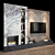 Modern TV Shelf 0133: Stylish Storage Solution 3D model small image 3