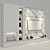 Modern TV Shelf 0133: Stylish Storage Solution 3D model small image 4