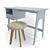 Vintage Retro-Style Writing Desk 3D model small image 3