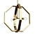 Elegant Copper Chandelier by Crate & Barrel 3D model small image 3