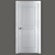 Nika 16.2 White Ash Interroom Door - Classic Collection 3D model small image 1