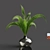 Bubble Glass Vase: H18 Gray Tinted 3D model small image 1