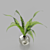 Bubble Glass Vase: H18 Gray Tinted 3D model small image 3