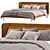 Minimalist Boconcept Austin Bed 3D model small image 2