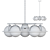 Dayana 5-Light Glass Pendant Chandelier 3D model small image 4