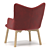 Sleek Horten Chair 3D model small image 2