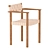 Form and Refine Motif Armchair: Sleek and Stylish Seating 3D model small image 9