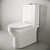 Cult_CN1201C Floor-Mounted Toilet 3D model small image 2