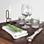 Field Charm Cafe Table Set 3D model small image 3