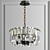 Ruby Crystal Gold Chandelier - Elegant Lighting 3D model small image 3