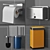 Modern Bathroom Accessories Set 3D model small image 2