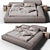 Luxury Living Divani Extrasoft Bed 3D model small image 2