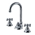 Grazia GRC5012/1CR: Triple Hole Washbasin Mixer with High Spout 3D model small image 1