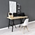 Sleek & Functional: IKEA Linnmon / Lerberg Workplace Desk 3D model small image 1