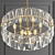 Gold Ruby Crystal Chandelier 3D model small image 2