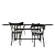 Stylish Bistro Set: Thonet Chairs & Caryllon Table 3D model small image 3