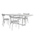 Stylish Bistro Set: Thonet Chairs & Caryllon Table 3D model small image 4