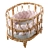 Title: Rattan Doll Bed 3D model small image 1