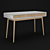 Modern Scandinavian Writing Desk 3D model small image 1