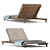 Brazilian Pool Chaise: Modern & Stylish 3D model small image 4