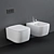 Title: Antonio Lupi Komodo Wall Hung Toilet Set 3D model small image 1