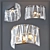 Radiant Gold Crystal Sconce 3D model small image 1