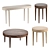 Wooden Elegance: Secret Sits Tables 3D model small image 1