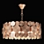 Elegant Brass Pendant Chandelier 3D model small image 1