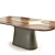 Lux Brass Dining Table: Zaha S035 3D model small image 1