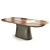 Lux Brass Dining Table: Zaha S035 3D model small image 3