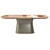 Lux Brass Dining Table: Zaha S035 3D model small image 4