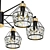 Industrial Loft Chandelier 3D model small image 2