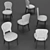Gilda BI Galimberti Nino - Modern Italian Dining Chair 3D model small image 3