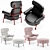 Elegant Ligne Roset Astair Armchair 3D model small image 4