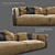 Elegant Italian Sofa 3D model small image 2